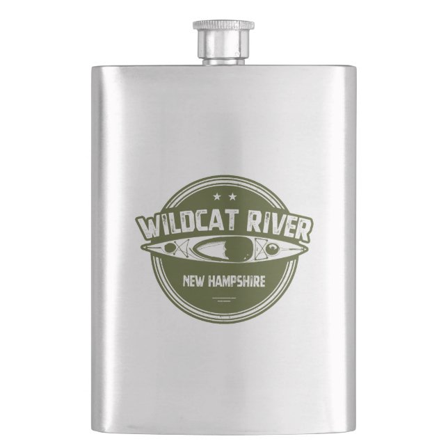 Wildcat River New Hampshire Kayak Flachmann (Vorderseite)