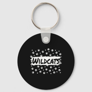 Wildcats Mascot School Spirit Back to School Foota Schlüsselanhänger