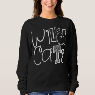 Wildcats School Sports Fan Team Spirit Mascot Sweatshirt