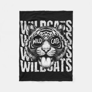 Wildcats-Schulsport Fan-Teamgeist Zurück zur Schul Fleecedecke