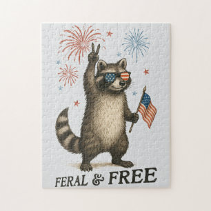 Wilde, aber freie Feuerwerke Wilde Raccoon 4. Juli