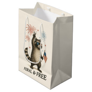 Wilde, aber freie Feuerwerke Wilde Raccoon 4. Juli Mittlere Geschenktüte