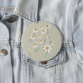 Wilde Ästhetik Chamomile Delikate Blume Button