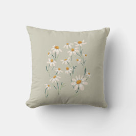 Wilde Ästhetik Chamomile Delikate Blume Kissen
