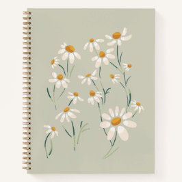 Wilde Ästhetik Chamomile Delikate Blume Notizbuch