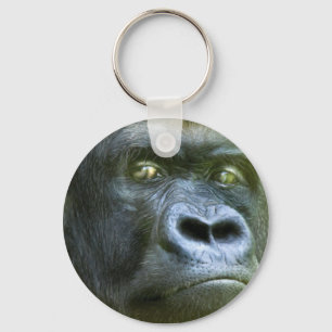Wilde Augen - Silverback-Kunst-Schlüsselanhänger Schlüsselanhänger
