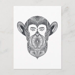 Wilde Bestie der Waldkapelle Postkarte