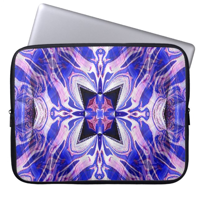 Wilde blaue Nächte.... Laptopschutzhülle (Vorderseite)