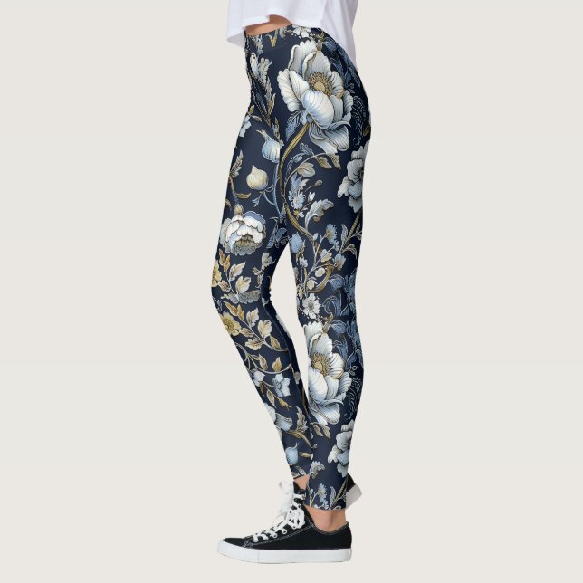Wilde Blume à la William Morris Leggings (Links)