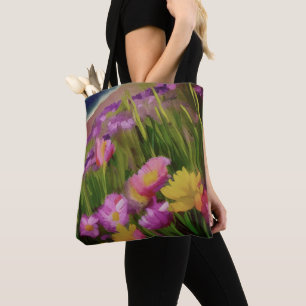 Wilde Blume am Strand Tasche