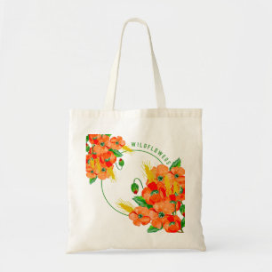 Wilde Blume Aquarell Tragetasche