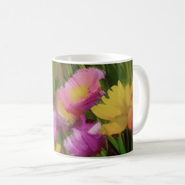 Wilde Blume bei Dämmerung Kaffeetasse (VorderseiteRechts)