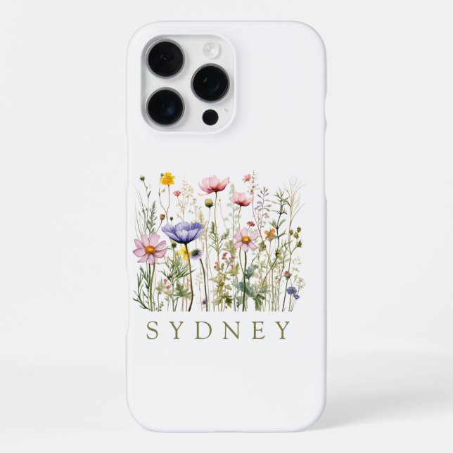 Wilde Blume Benutzername iPhone 16 Pro Max Hülle (Rückseite)