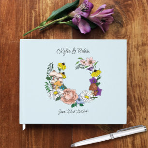 Wilde Blume Blumenblauer Pilz Gästebuch
