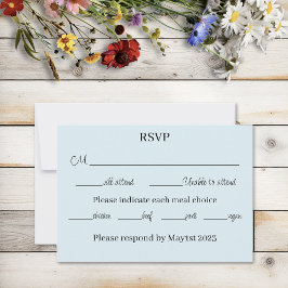 Wilde Blume Blumenblauer Pilz RSVP Karte