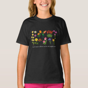 Wilde Blume Blumenfrauen und -mädchen T-Shirt