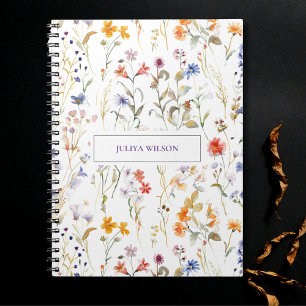 Wilde Blume bunt Notizblock