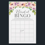 Wilde Blume Doppelseitige Brautparty-Spiele Flyer<br><div class="desc">Holen Sie sich das Party mit diesem lustigen DOUBLE-Seite Brautparty Bingo und wie gut Sie wissen,  The Bride Game! Doppelte den Spaß zum Preis von einem! Alle unsere Matching-Elemente finden Sie in unserer Sammlung Wild Blume: https://www.zazzle.com/collections/wildflower-119454796637555602 Weitere Designs und Inspirationen finden Sie auf unserer Website: www.creativeuniondesign.com</div>