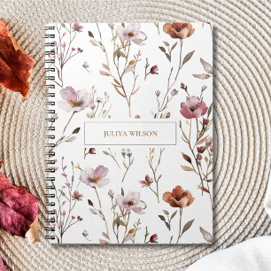 Wilde Blume elegant Notizblock