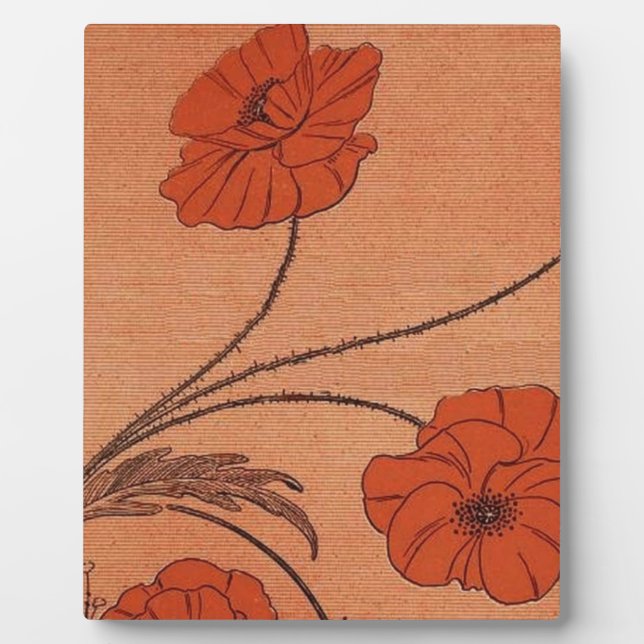 Wilde Blume Fotoplatte (Vorderseite)