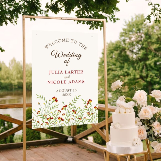 Wilde Blume Gelbe Marigold Foliage Hochzeit Poster (Von Creator hochgeladen)