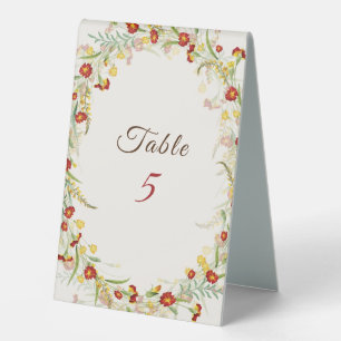 Wilde Blume Gelbe Marigold Foliage Hochzeit Tischaufsteller
