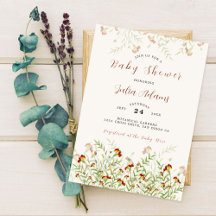 Wilde Blume Gelbe Ringelblume Blätter Babyparty
