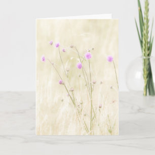 Wilde Blume Grußkarte Karte