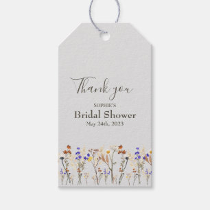 Wilde Blume Hochzeit Brautparty Gefallen Geschenk Geschenkanhänger