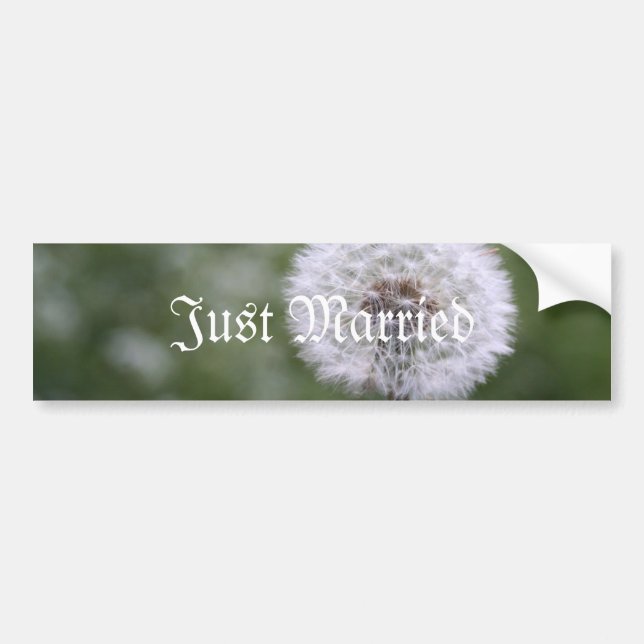 Wilde Blume Hochzeitseinladungen und Favoriten Autoaufkleber (Vorne)