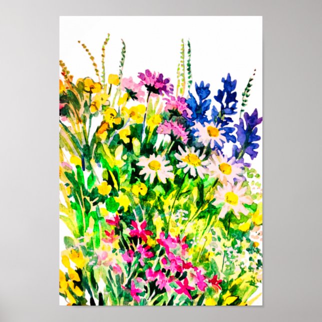 Wilde Blume im Sommer Poster (Vorne)