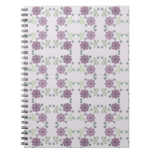 Wilde Blume in Lavendel Notizblock