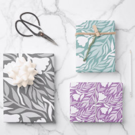 Wilde Blume Kaskade Geschenkpapier Set