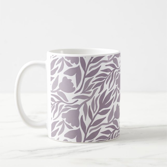 Wilde Blume Kaskade White & Lavender Kaffeetasse (Links)