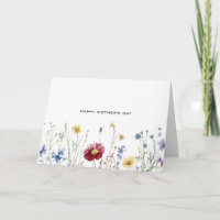 Wilde Blume Minimalistischer Muttertag