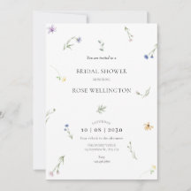 Wilde Blume minimalistisches Brautparty,