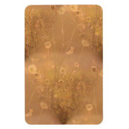 Wilde Blume mit Orange Glow Magnet