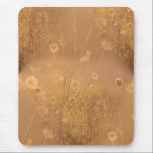 Wilde Blume mit Orange Glow Mousepad