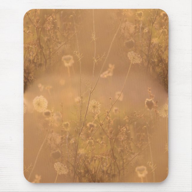 Wilde Blume mit Orange Glow Mousepad (Vorne)