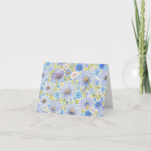 Wilde Blume Mix Faltkarte Karte