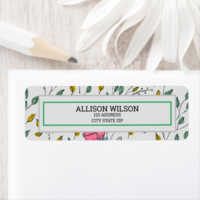 Wilde Blume Muster-farbig Wild Blume-floral (Insitu)