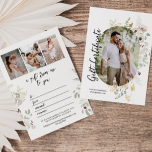 Wilde Blume   Ovales Foto   Fotogeschenkkarte