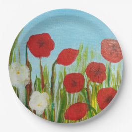 Wilde Blume Pappteller