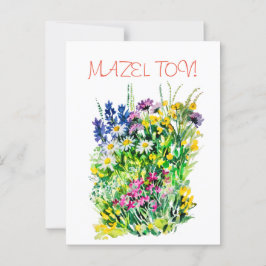 Wilde Blume Postkarte