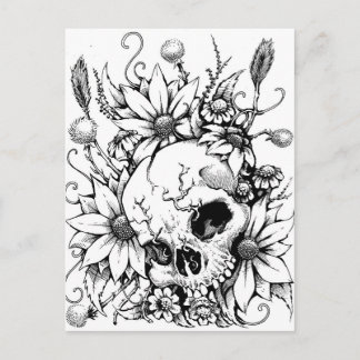 Wilde Blume Postkarte