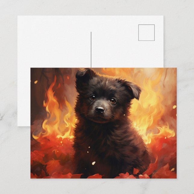 Wilde Blume-Postkarte Postkarte (Vorne/Hinten)
