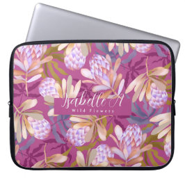 Wilde Blume Protea Magenta Laptopschutzhülle