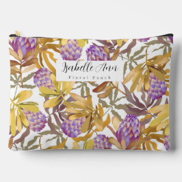 Wilde Blume Protea White Zubehörtasche