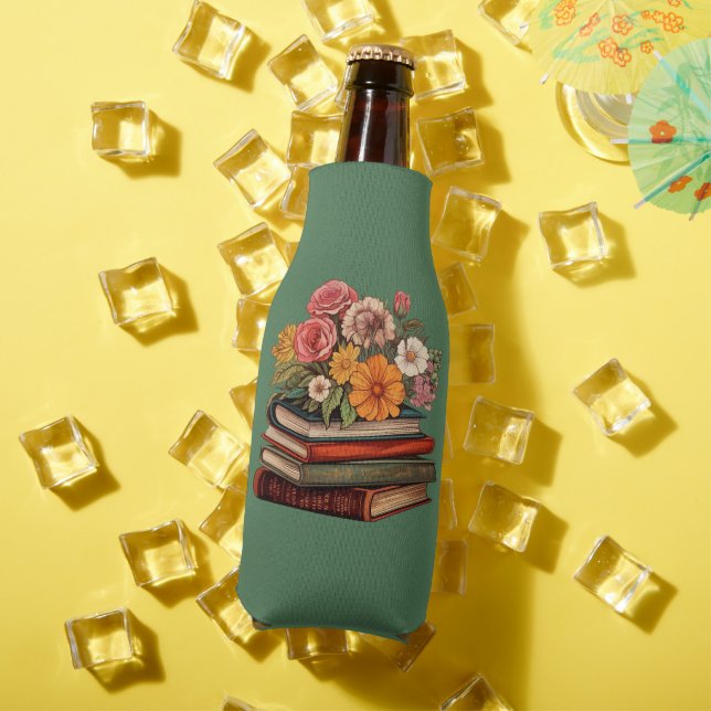 Wilde Blume Retro-Bücher Flaschenkühler (In Situ Sommer)