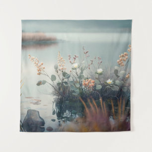 Wilde Blume Ruhe Stille Friedliche Jahreszeit Wandteppich